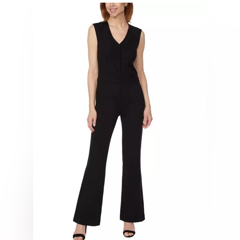 ⚡️Buffalo David Bitton Women's One-Piece Ponte Jumpsuit, Black (Small)